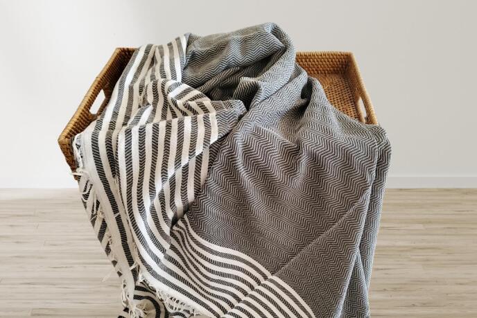 Aksu Summer Line Çok Amaçlı Örtü Pike Koltuk Örtüsü 170x220 Haki - 1