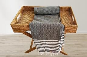 Aksu Summer Line Çok Amaçlı Örtü Pike Koltuk Örtüsü 170x220 Haki - 3