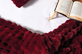 Merinos Dıamond 3 Parça Bubble Comforter Yorgan Seti 220x240 Bordo - 2